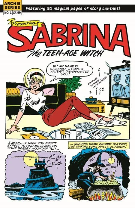 SABRINA THE TEENAGE WITCH MAGIC UNLEASHED (ONE SHOT) CVR B DAN DECARLO RETRO ART VAR (SCHD: 9/3/2025)