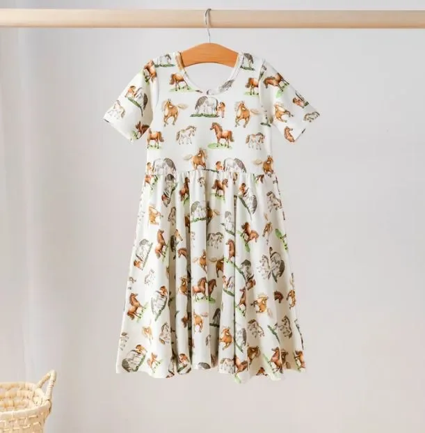 Saddle Up Cotton Twirl Dress