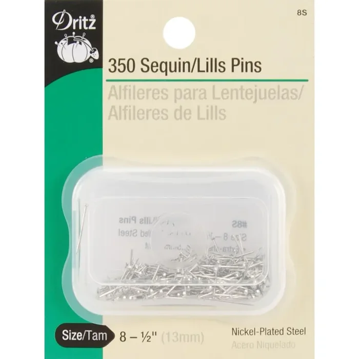 Sequin Lills Pins Size 8 350/Pkg