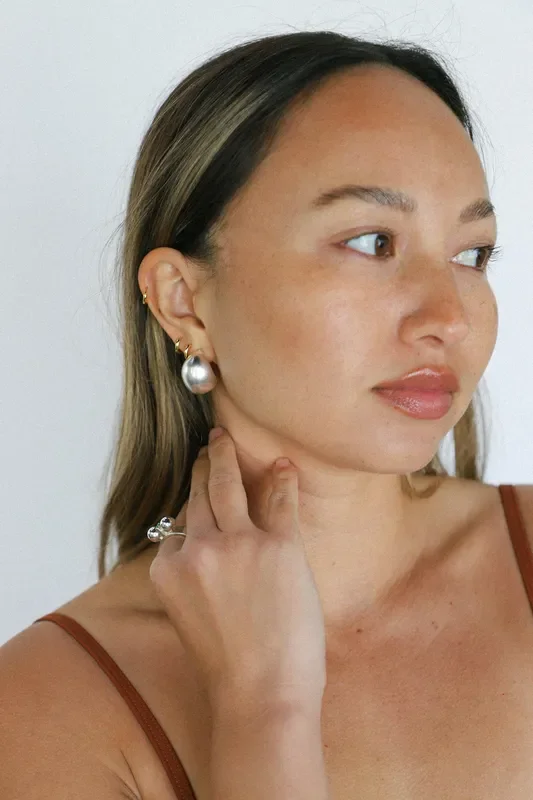 Silver Justine Earrings