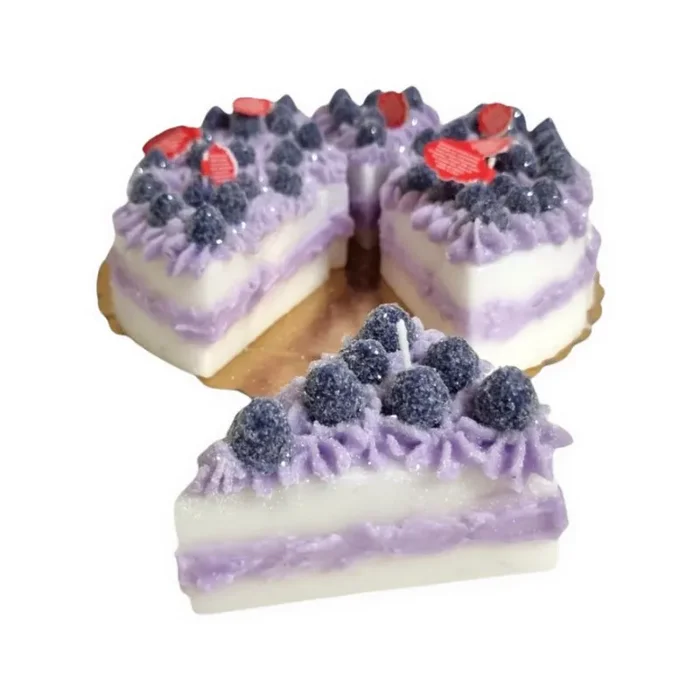 Sliced Blackberry Cake Candle