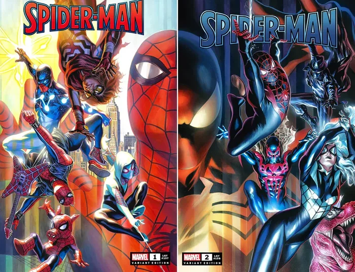 SPIDER-MAN #1 & #2 FELIPE MASSAFERA EXCLUSIVE TRADE DRESS CONNECTING COMBO