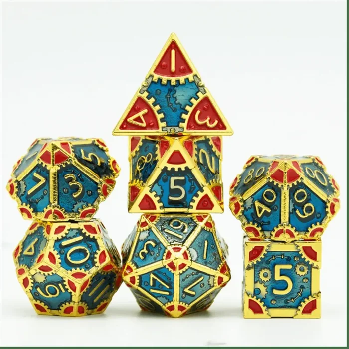 SteamPunk: High Top – Metal RPG Dice Set