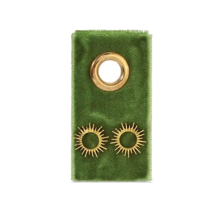 Studs On Velvet Gift Tag-Open Sun