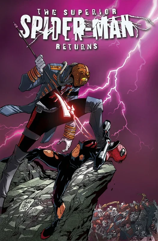 Superior Spider-Man Returns Omnibus Mike Del Mundo Cover [DM Only] (SCHD: 01/13/2026)