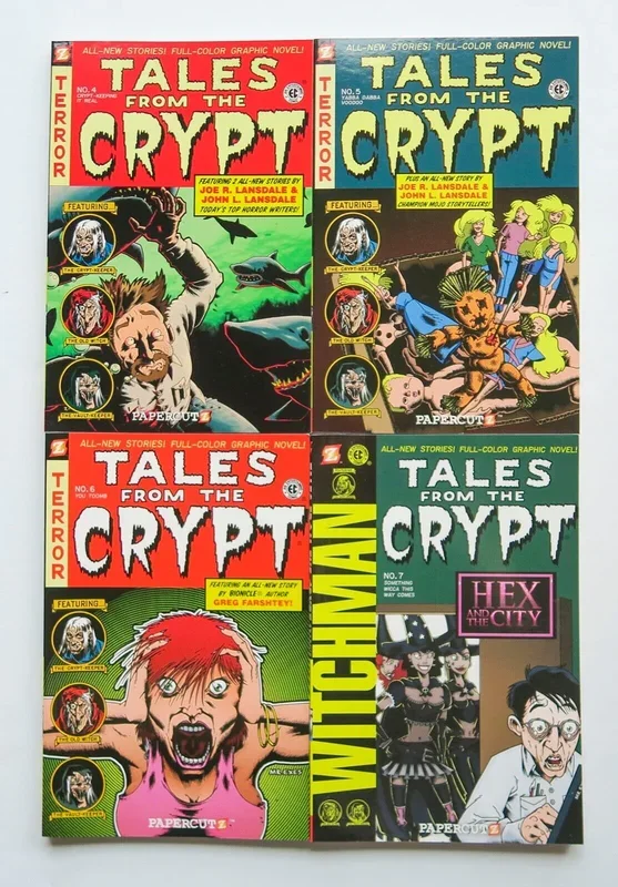 Tales From The Crypt Vol. 4 5 6 & 7 Papercutz Graphic Novel Comic Book Lot of 4 – Very Good