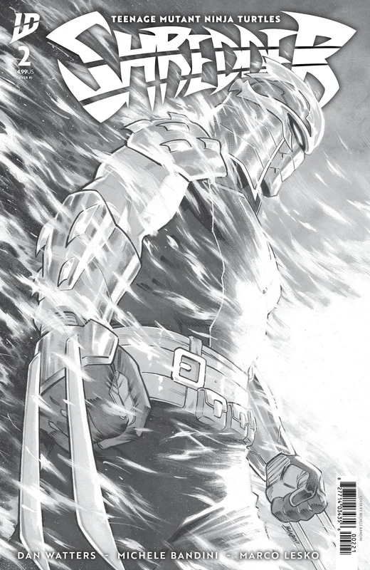 Teenage Mutant Ninja Turtles: Shredder #2 Variant RI (10) (Bandini B&W) (SCHD: 10/01/2025)