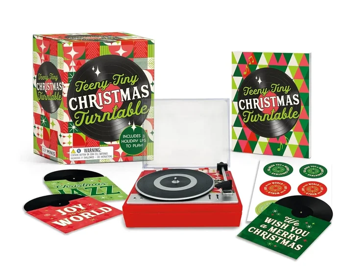 Teeny-Tiny Christmas Turntable: Includes 3 Holiday Lps to Play! [With Battery]