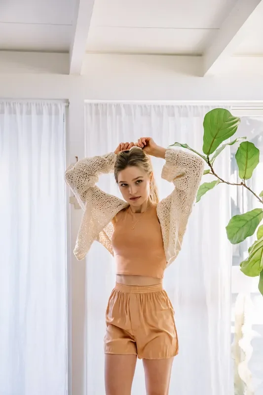 Terracotta Muscle Tank Crop