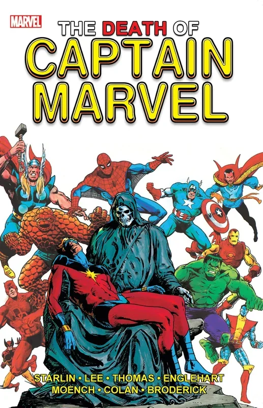 THE DEATH OF CAPTAIN MARVEL [NEW PRINTING 2] [Paperback] Starlin, Jim and Marvel Various – Very Good