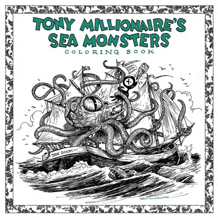 TONY MILLIONAIRE SEA MONSTER COLORING BOOK SC BOOM! STUDIOS (MAY18) (T4)