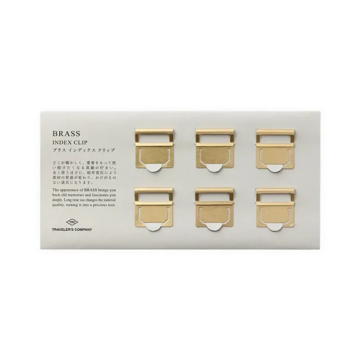 TRAVELER’S COMPANY Brass Index Clips