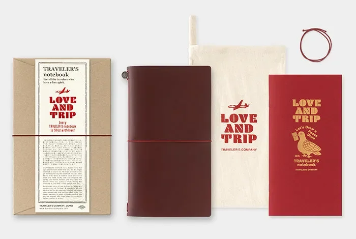 Traveler’s Notebook Love and Trip Red Edition (Standard Size)