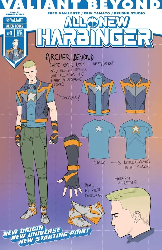 Valiant Beyond: All-New Harbinger #1 Variant D (Ponce Design Variant) (SCHD: 09/10/2025)