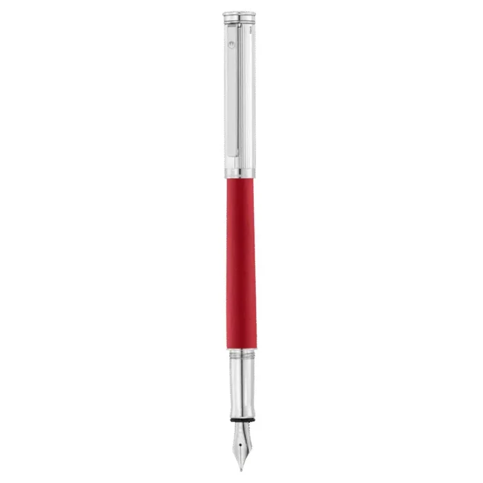 Waldmann Solon Fountain Pen – Oriental Red – Steel