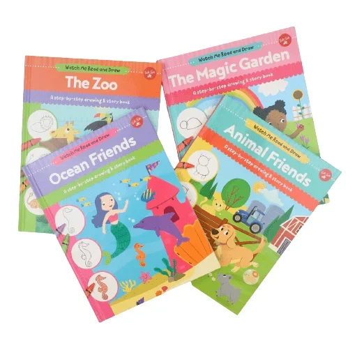 Watch Me Read and Draw Set (4 Books)