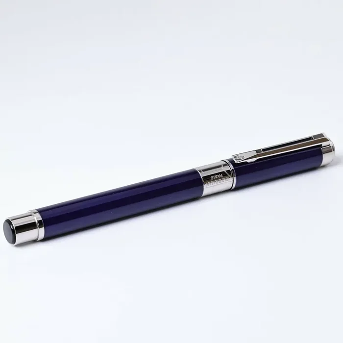 Waterman Perspective Blue and Silver Fountain Pen