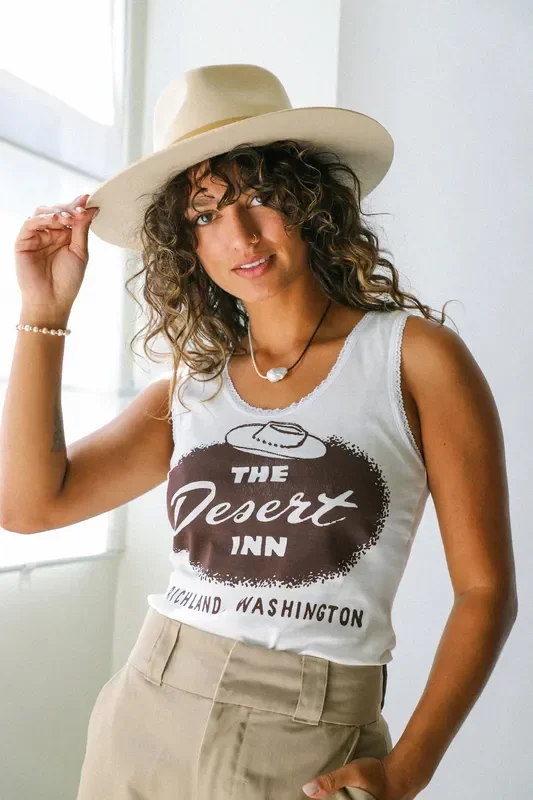 White Desert Inn Lace Tank