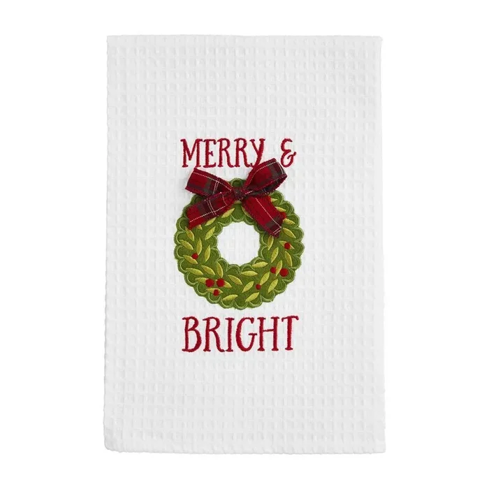 Wreath Waffle Towel