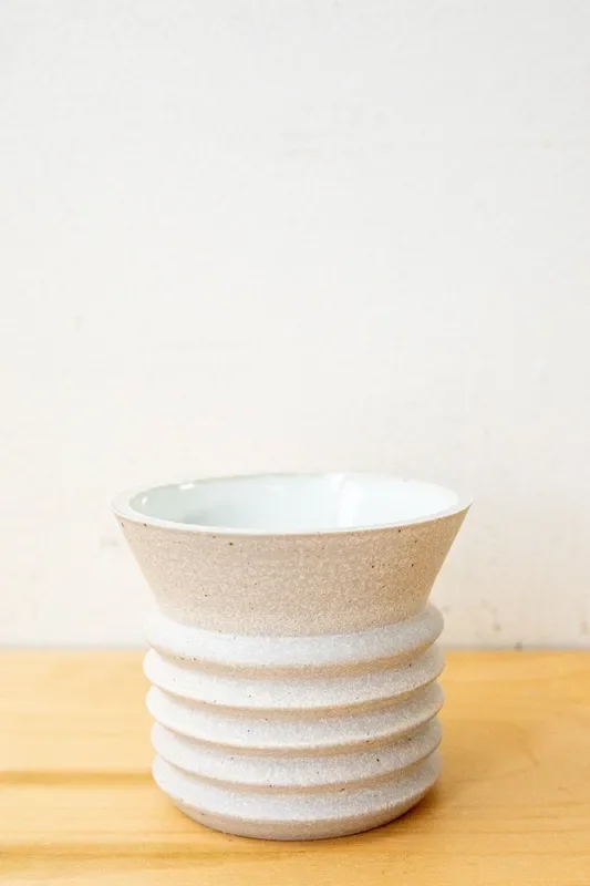 X Prism Small White Planter