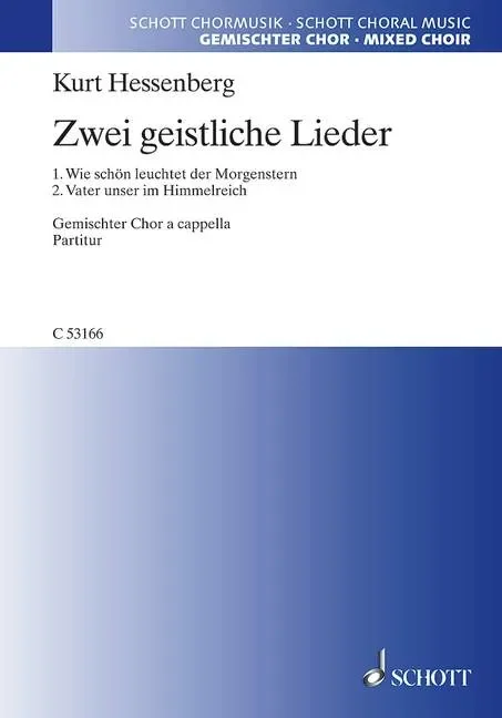 Zwei geistliche Lieder – Choral Score